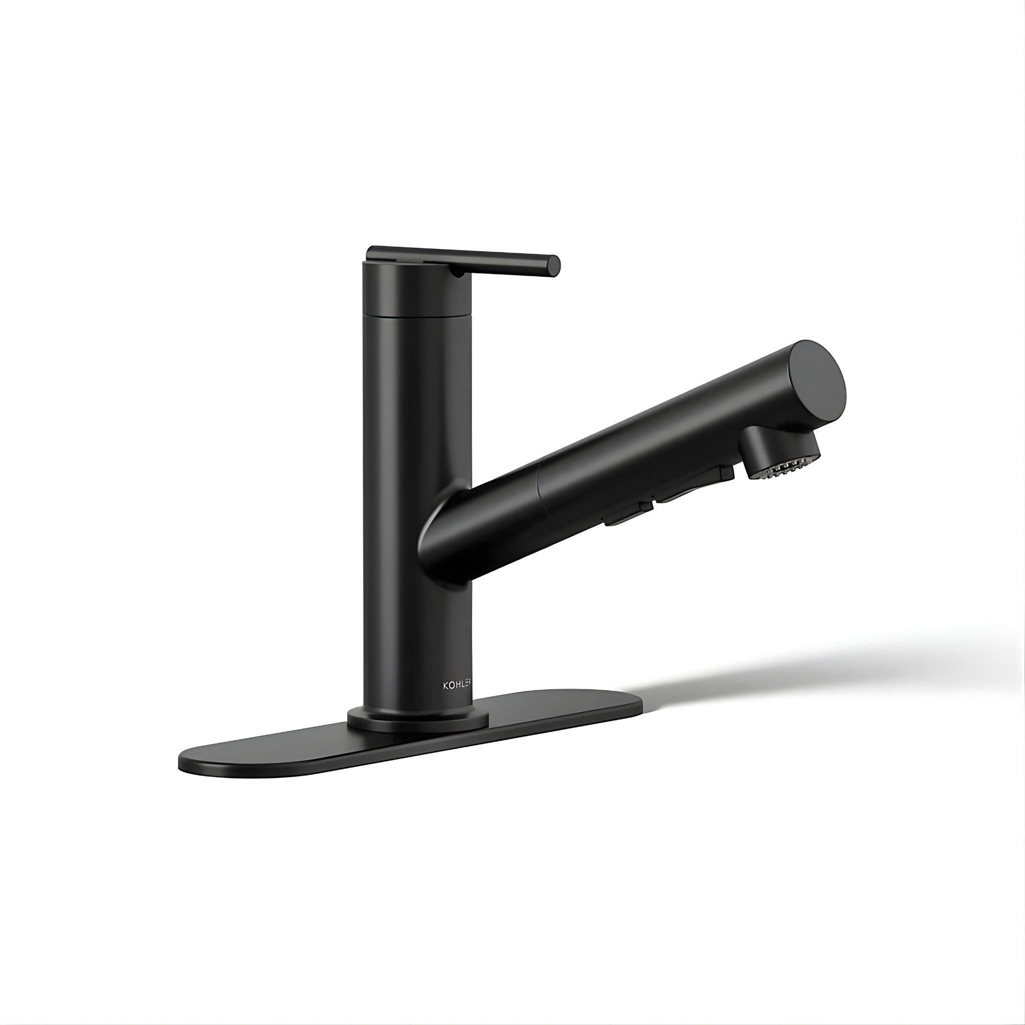 KOHLER CRUE PULL-OUT KITCHEN MIXER 208MM MATTE BLACK