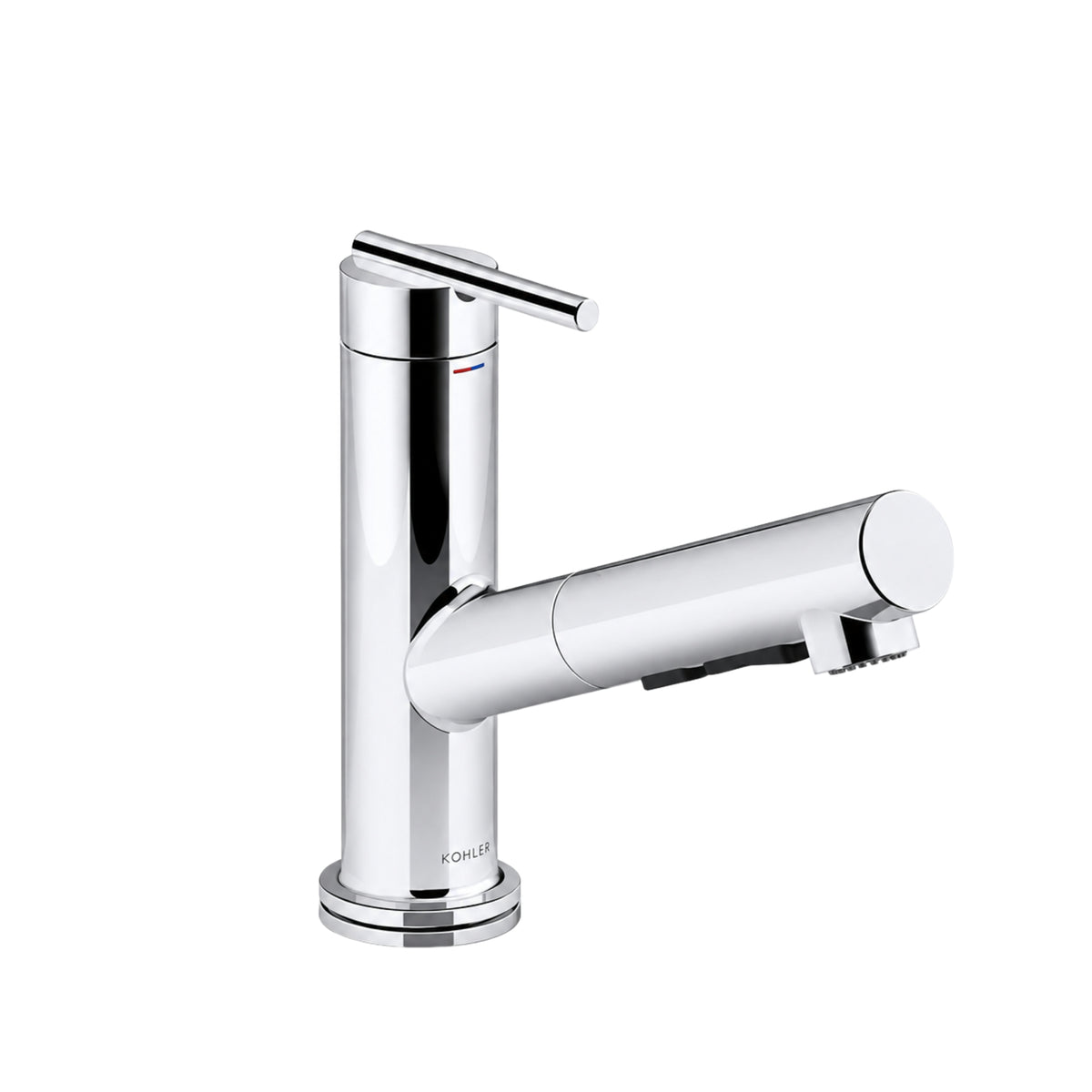 KOHLER CRUE PULL-OUT KITCHEN MIXER 206MM CHROME