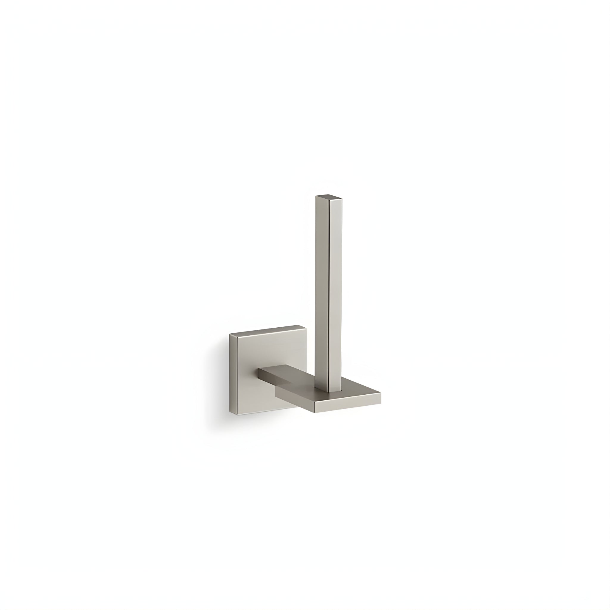 KOHLER SQUARE VERTICAL TOILET PAPER HOLDER BRUSHED NICKEL