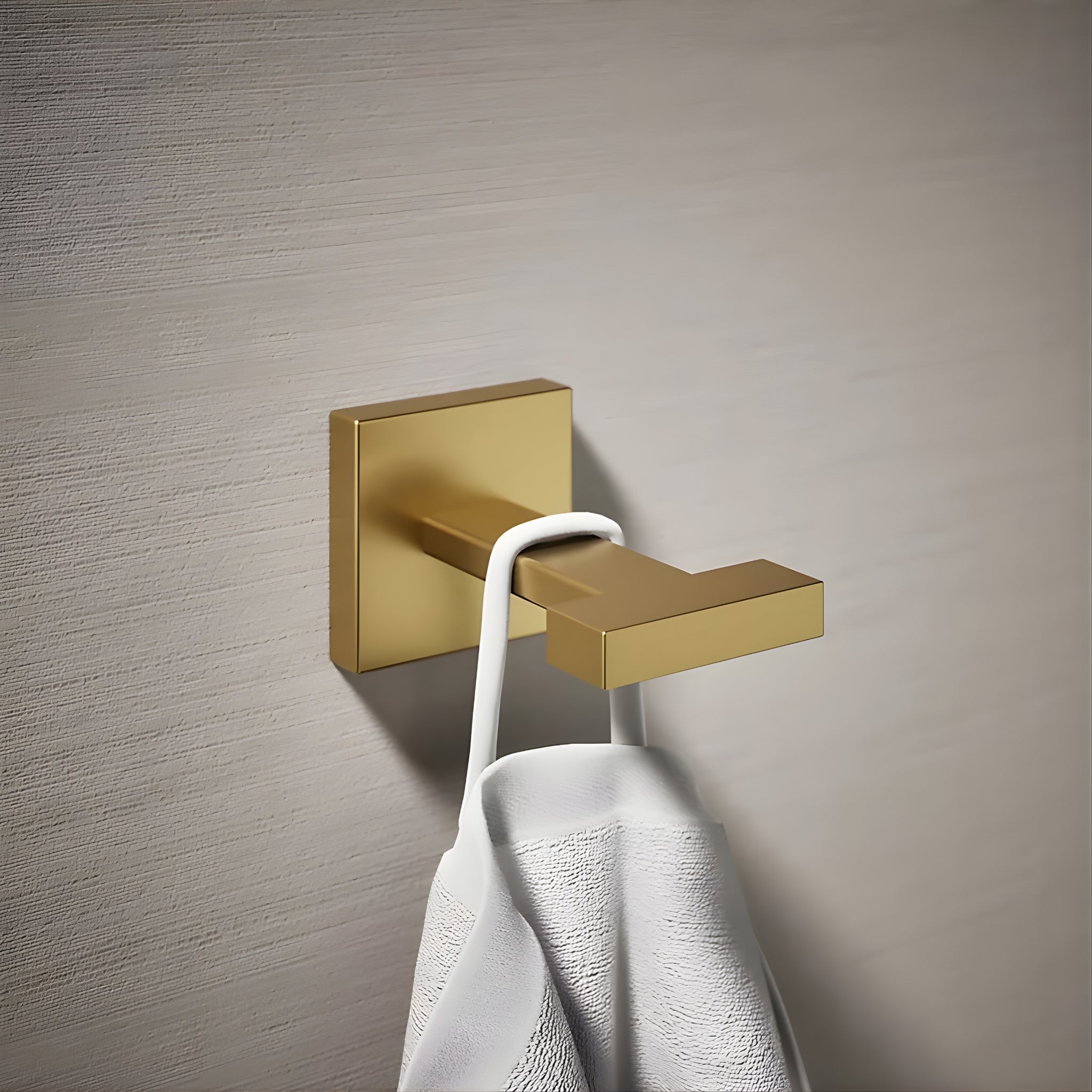 KOHLER SQUARE ROBE HOOK BRUSHED BRASS
