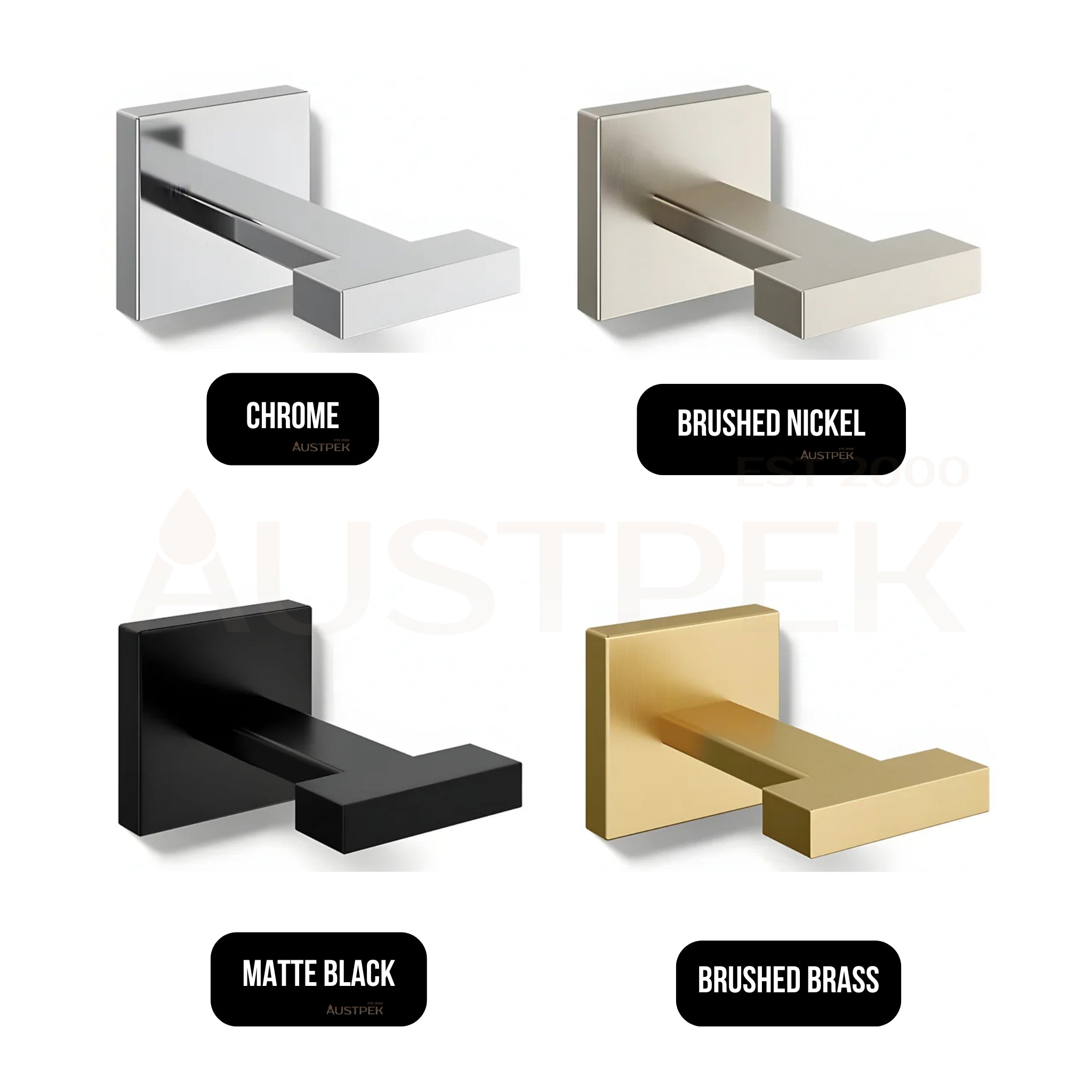 KOHLER SQUARE ROBE HOOK CHROME