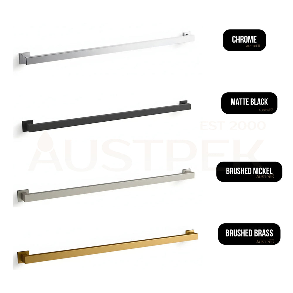 KOHLER SQUARE GRAB BAR BRUSHED BRASS (MULTIPLE SIZES AVAILABLE)