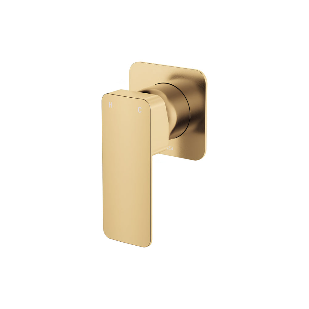 FIENZA TONO LEAD FREE WALL MIXER SQUARE PLATE URBAN BRASS