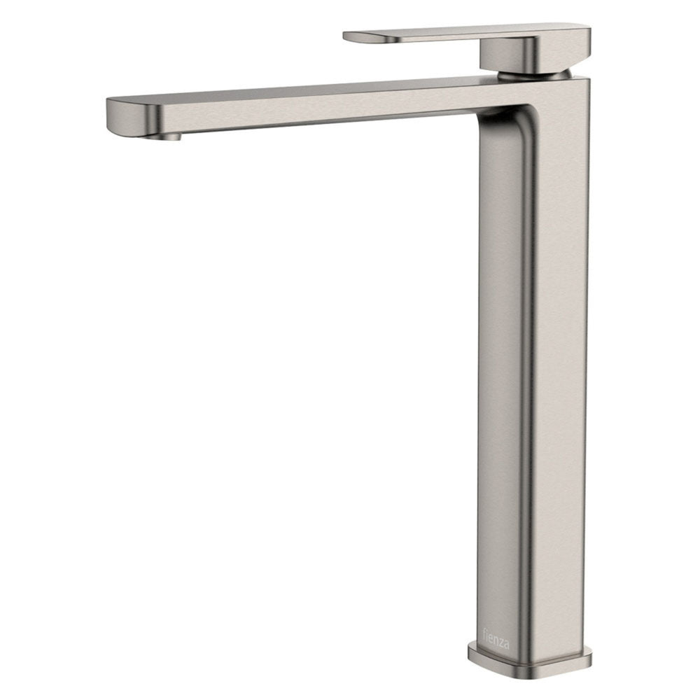 FIENZA TONO TALL BASIN MIXER 287MM BRUSHED NICKEL