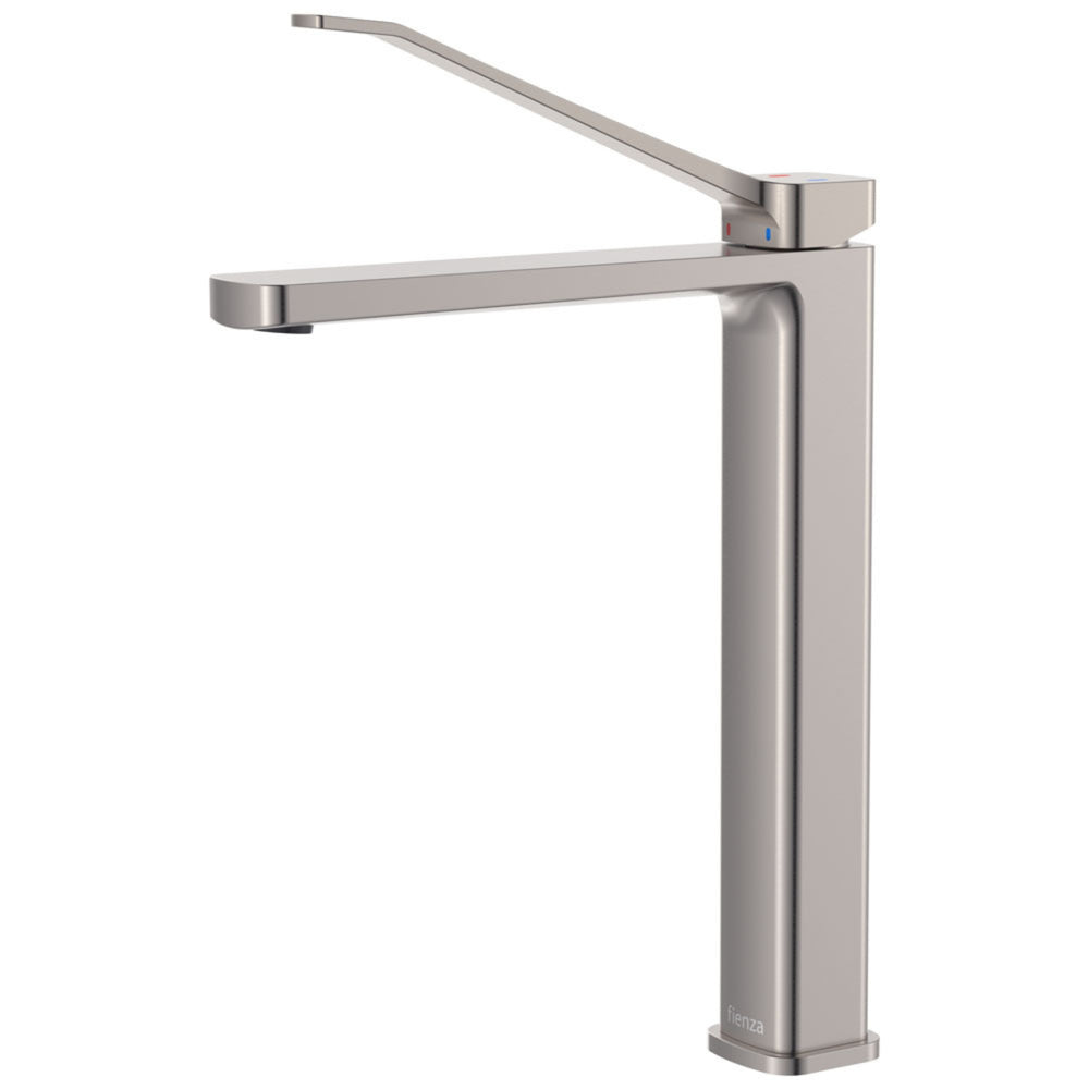 FIENZA TONO CARE TALL BASIN MIXER 287MM BRUSHED NICKEL