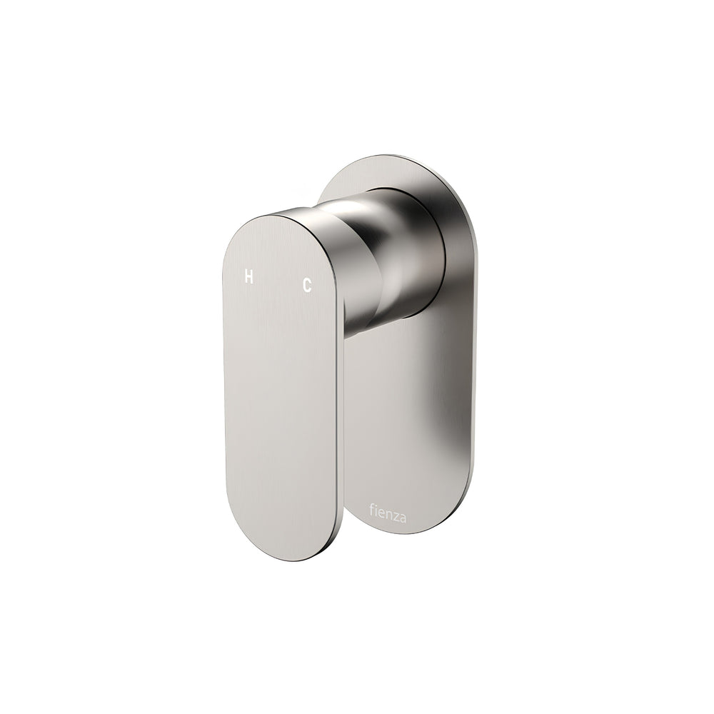 FIENZA EMPIRE SLIM LEAD FREE WALL MIXER OVAL PLATE BRUSHED NICKEL