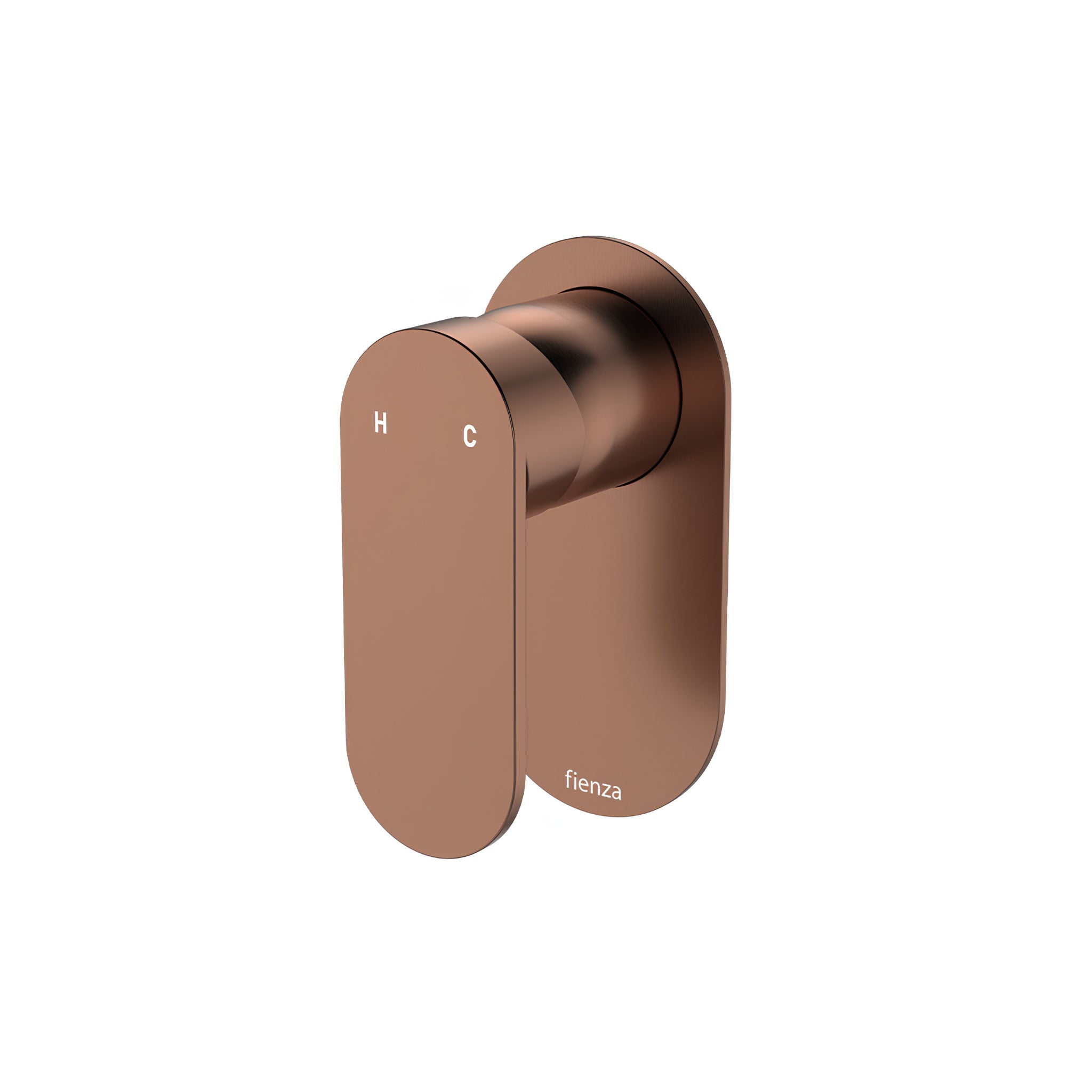 FIENZA EMPIRE SLIM LEAD FREE WALL MIXER OVAL PLATE BRUSHED COPPER