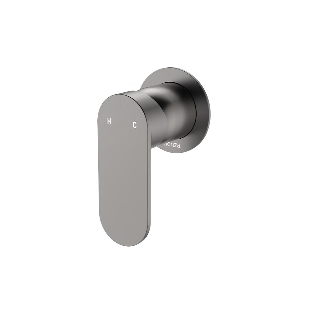 FIENZA EMPIRE SLIM LEAD FREE WALL MIXER ROUND PLATE GUN METAL