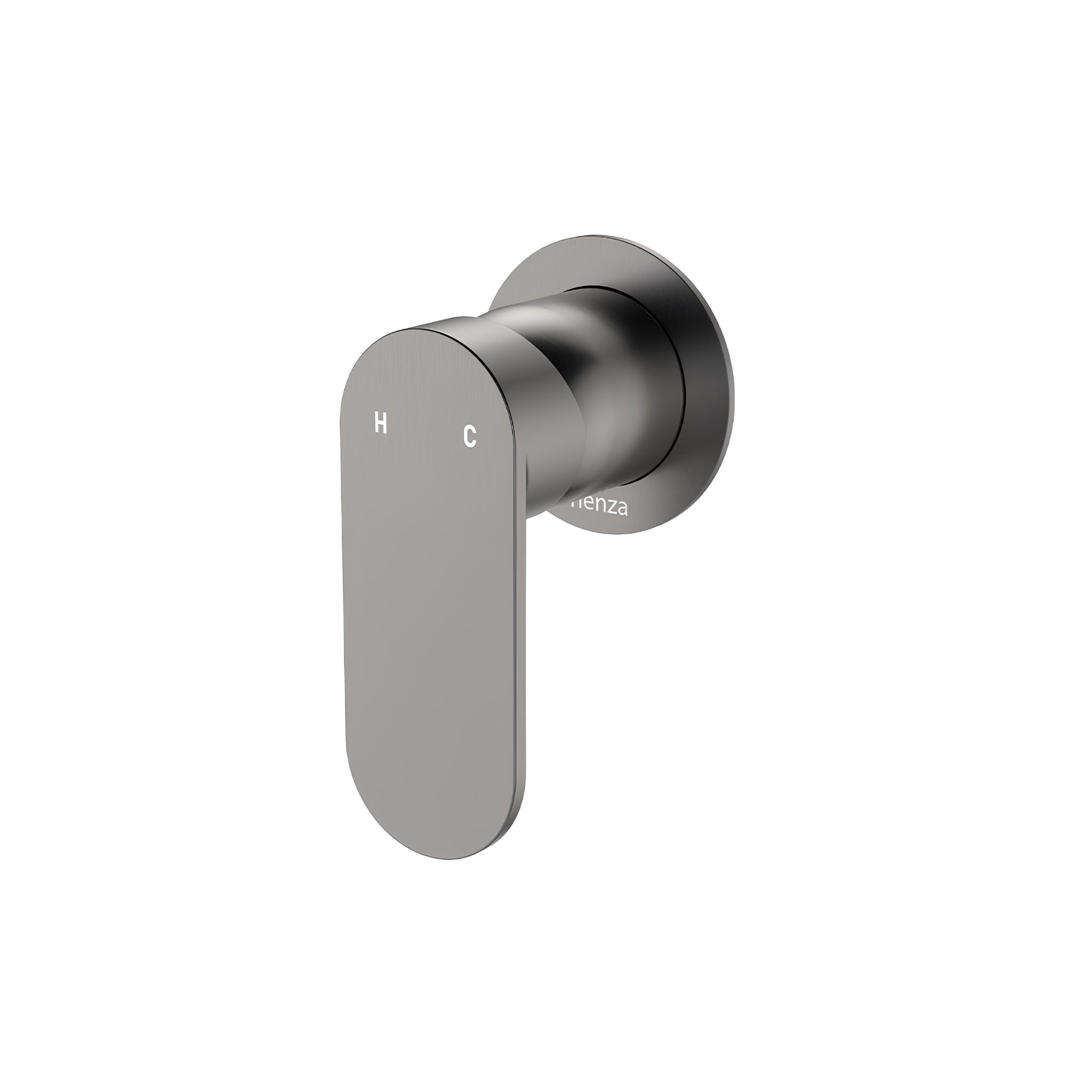 FIENZA EMPIRE SLIM LEAD FREE WALL MIXER ROUND PLATE GUN METAL