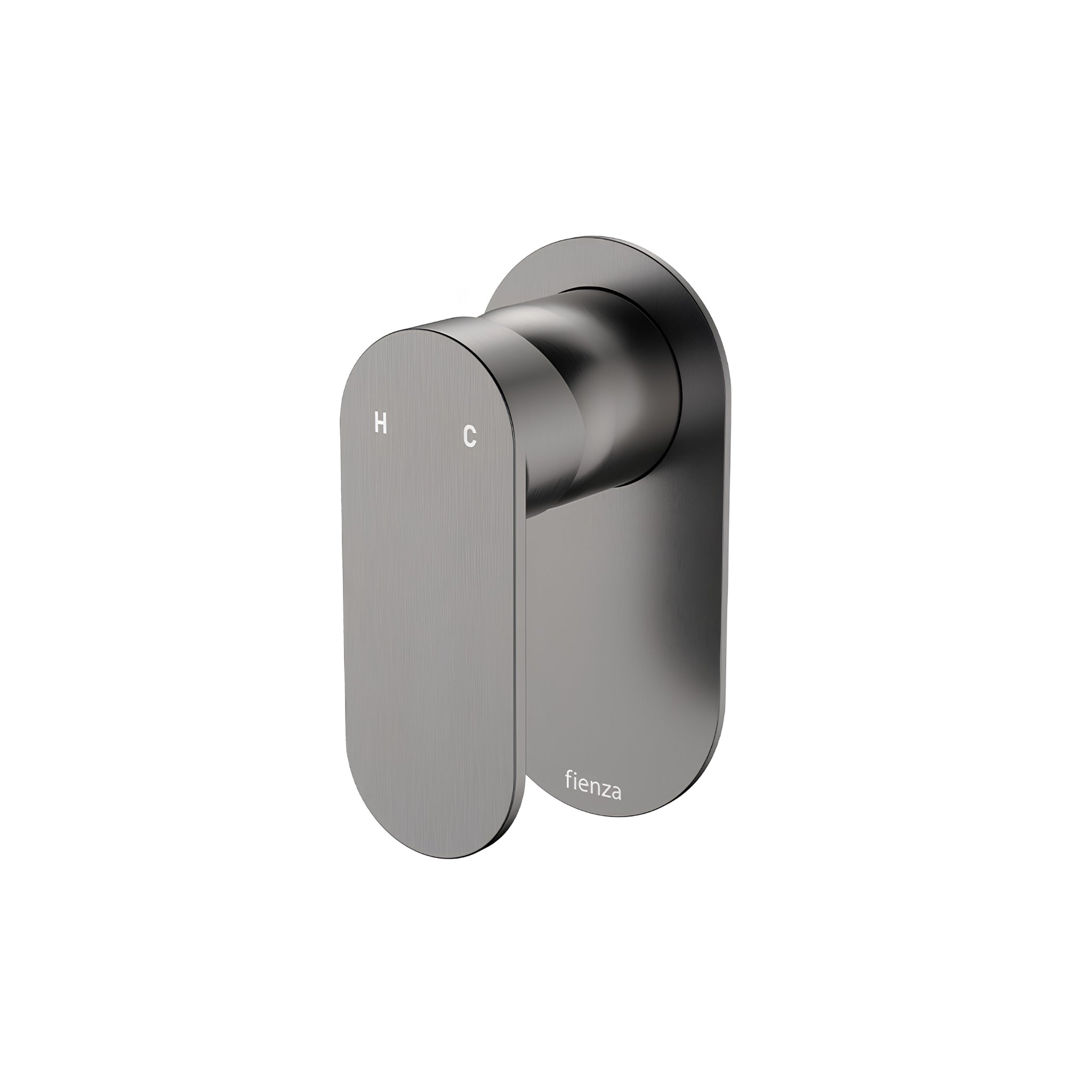 FIENZA EMPIRE SLIM LEAD FREE WALL MIXER OVAL PLATE GUN METAL