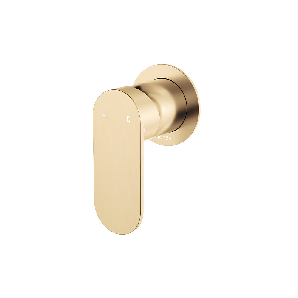 FIENZA EMPIRE SLIM LEAD FREE WALL MIXER ROUND PLATE URBAN BRASS