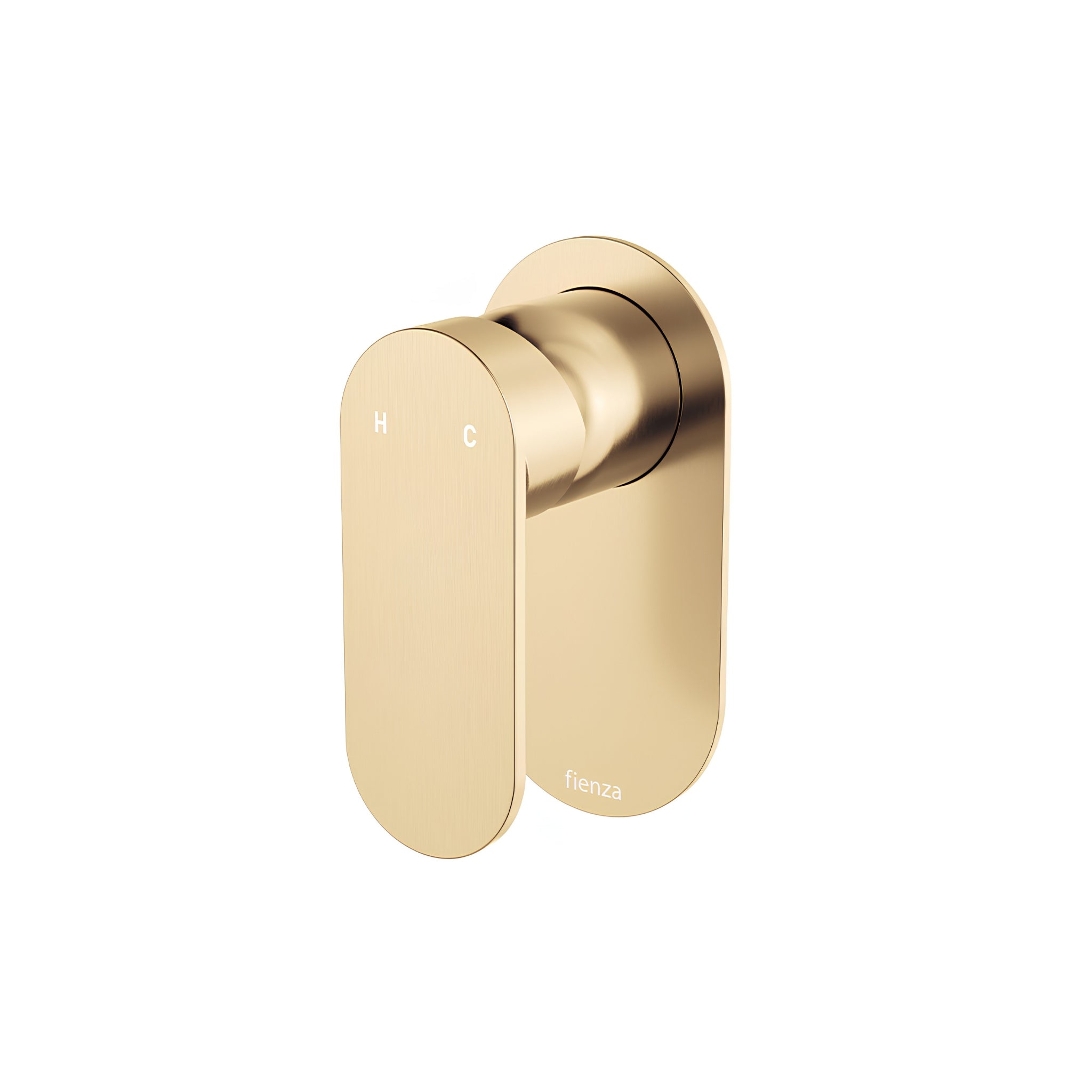 FIENZA EMPIRE SLIM LEAD FREE WALL MIXER OVAL PLATE URBAN BRASS