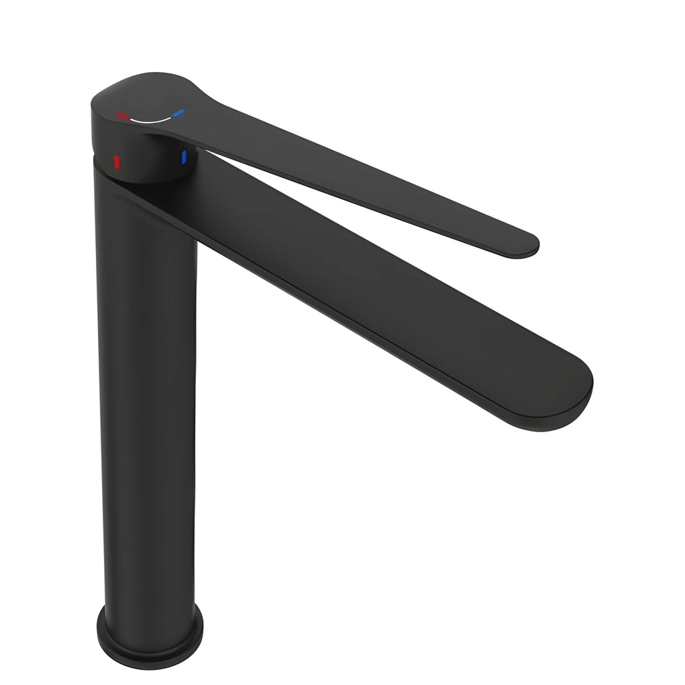 FIENZA EMPIRE CARE TALL BASIN MIXER 260MM MATTE BLACK
