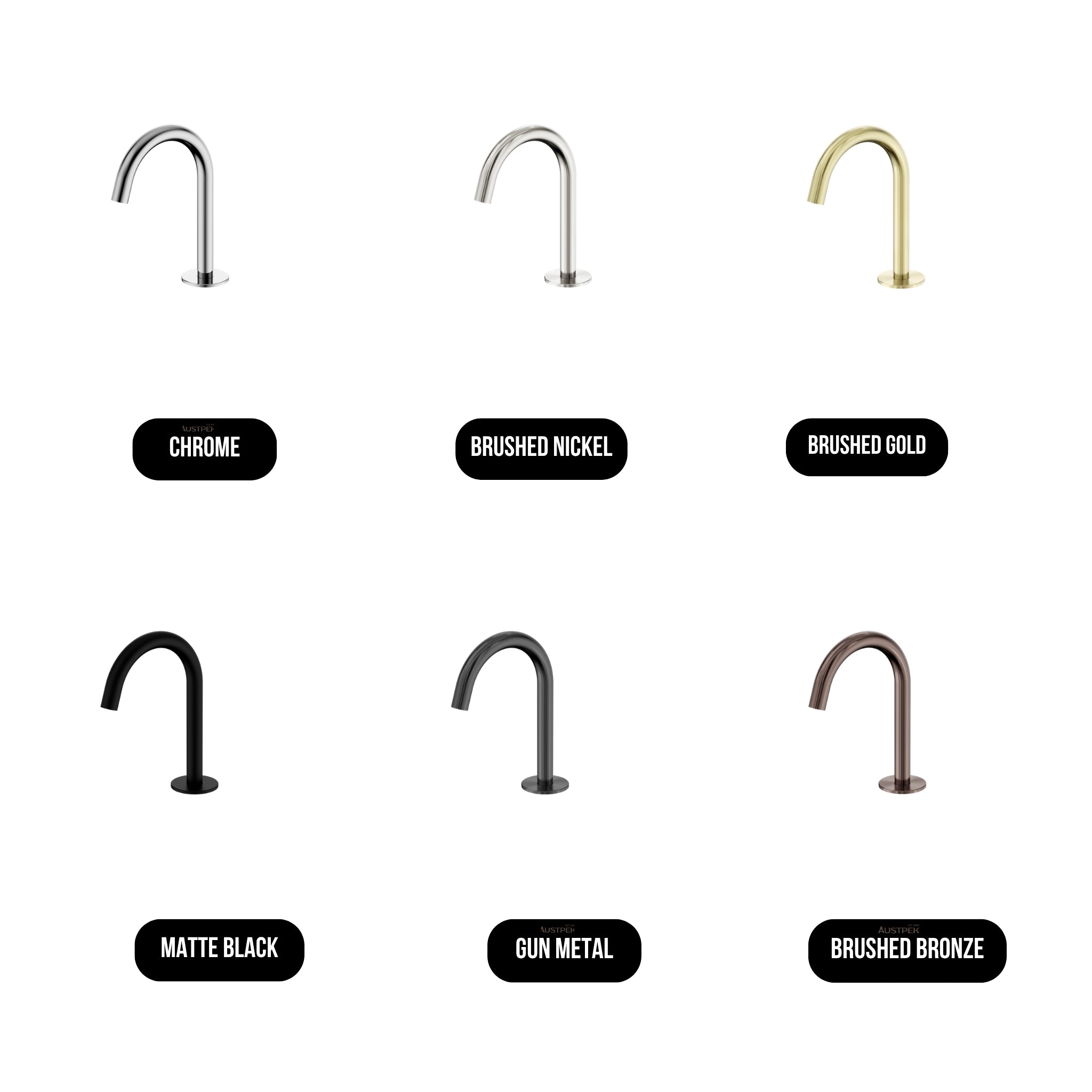 NERO SERENITY BASIN ARC SPOUT 210MM MATTE BLACK