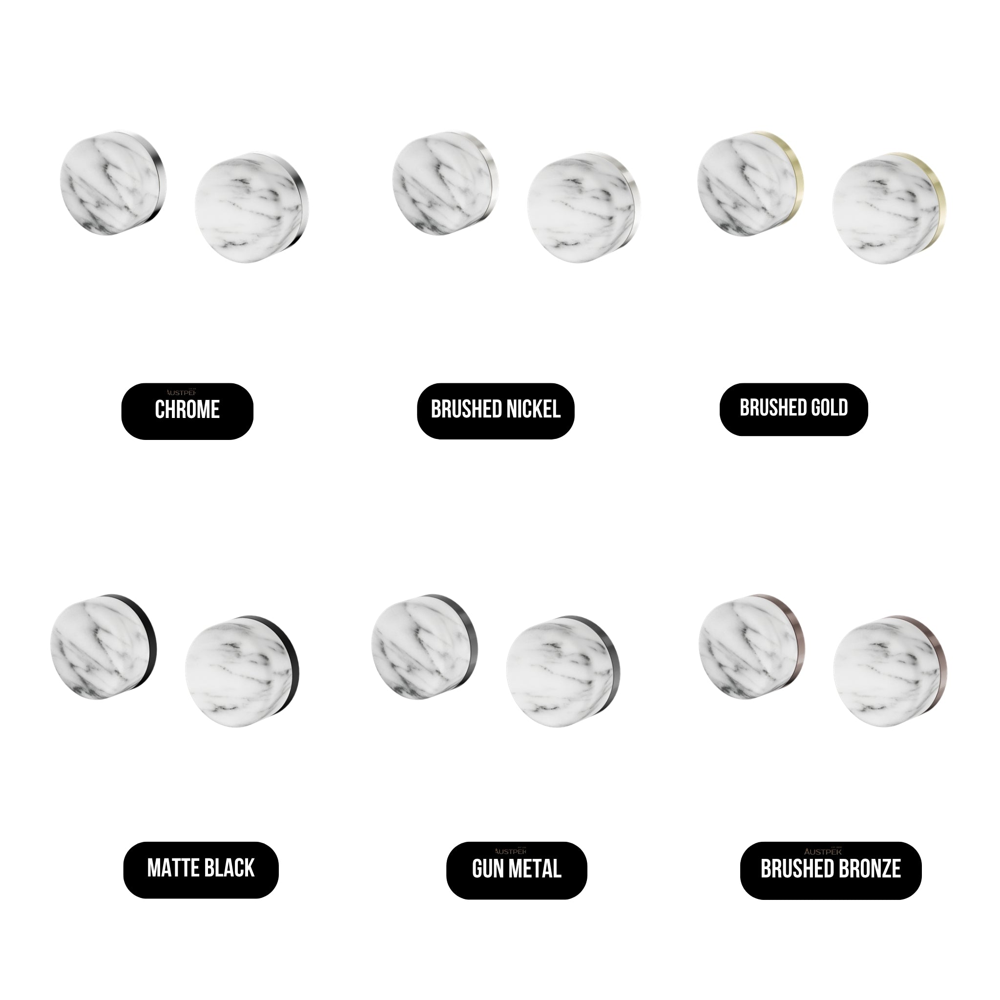 NERO SERENITY WALL TOP ASSEMBLY WITH ARABESCATO CORCHIA HANDLE BRUSHED BRONZE