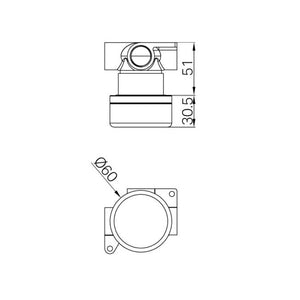 NERO SERENITY PROGRESSIVE SHOWER MIXER WITH ARABESCATO CORCHIA HANDLE CHROME