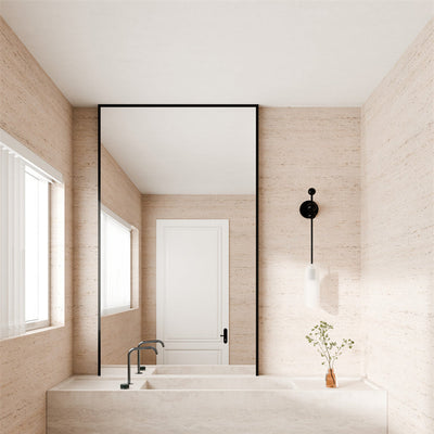 NERO SERENITY PROGRESSIVE BATH/KITCHEN MIXER EDGE SPOUT WITH VERDE ALPI HANDLE 270MM GUN METAL