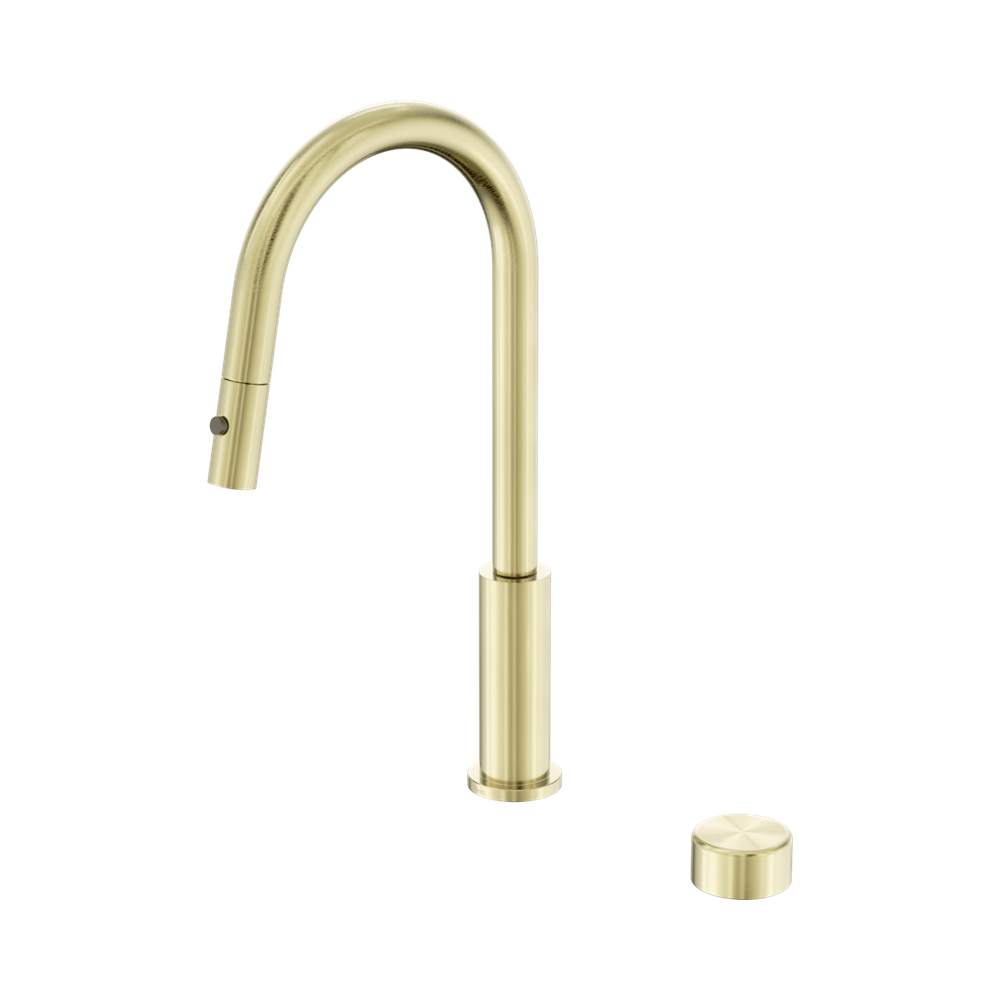 NERO SERENITY PROGRESSIVE PULL OUT KITCHEN SET WITH METAL HANDLE 433MM BRUSHED GOLD