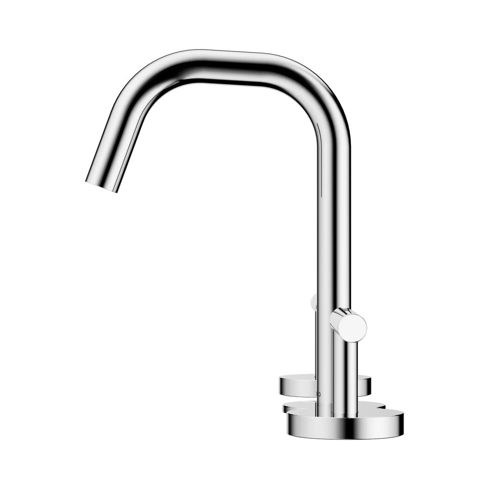 NERO MECCA LEVER BASIN SET EDGE SPOUT CHROME
