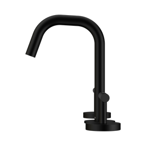 NERO MECCA LEVER BASIN SET EDGE SPOUT MATTE BLACK