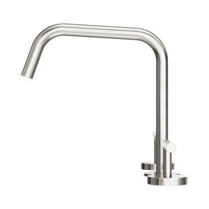 NERO MECCA LEVER BATH/KITCHEN SET EDGE SPOUT II BRUSHED NICKEL