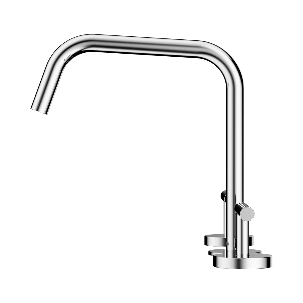 NERO MECCA LEVER BATH/KITCHEN SET EDGE SPOUT II CHROME