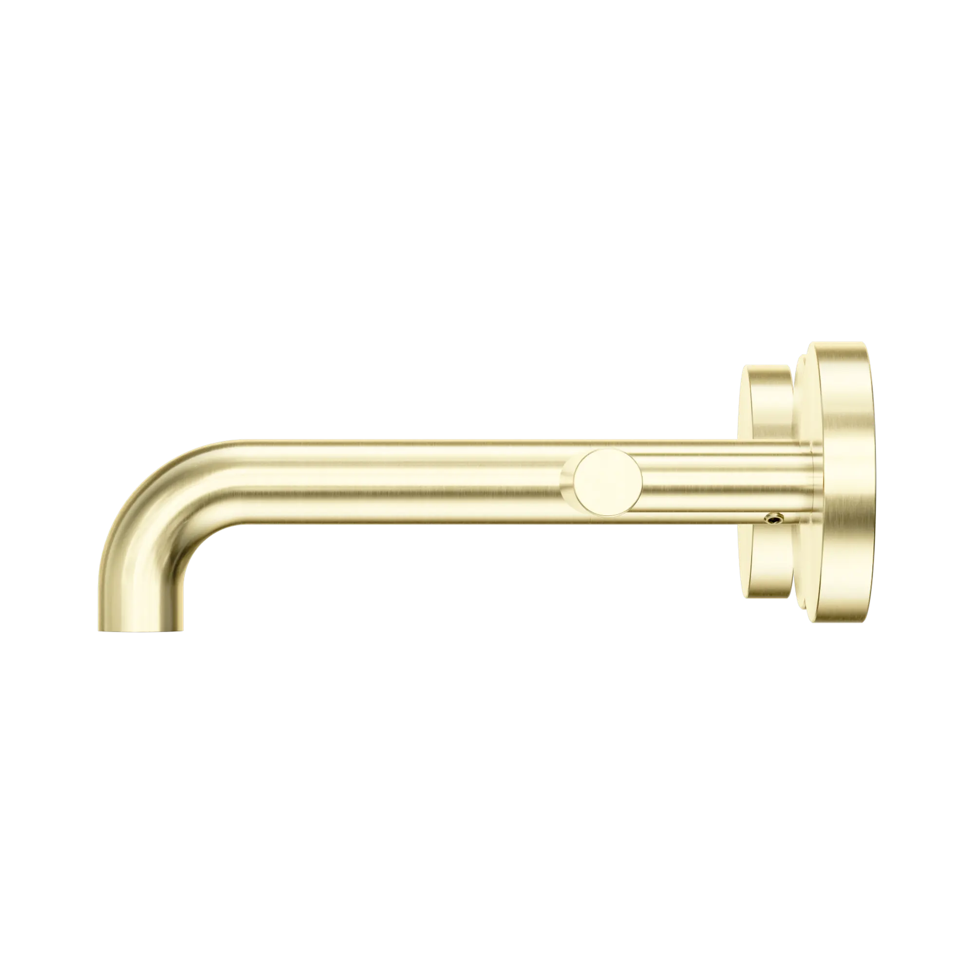 NERO MECCA LEVER WALL BASIN/BATH SET 160MM SPOUT BRUSHED GOLD