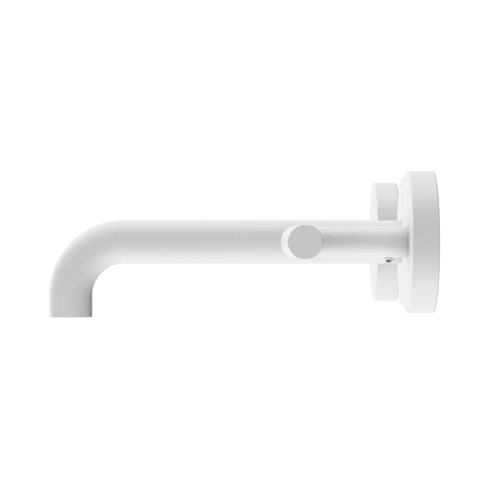 NERO MECCA LEVER WALL BASIN/BATH SET 160MM SPOUT MATTE WHITE
