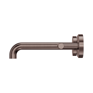 NERO MECCA LEVER WALL BASIN/BATH SET 185MM SPOUT BRUSHED BRONZE
