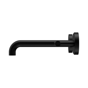 NERO MECCA LEVER WALL BASIN/BATH SET 185MM SPOUT MATTE BLACK