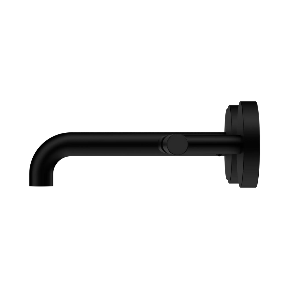 NERO MECCA LEVER WALL BASIN/BATH SET 160MM OFFSET SPOUT MATTE BLACK