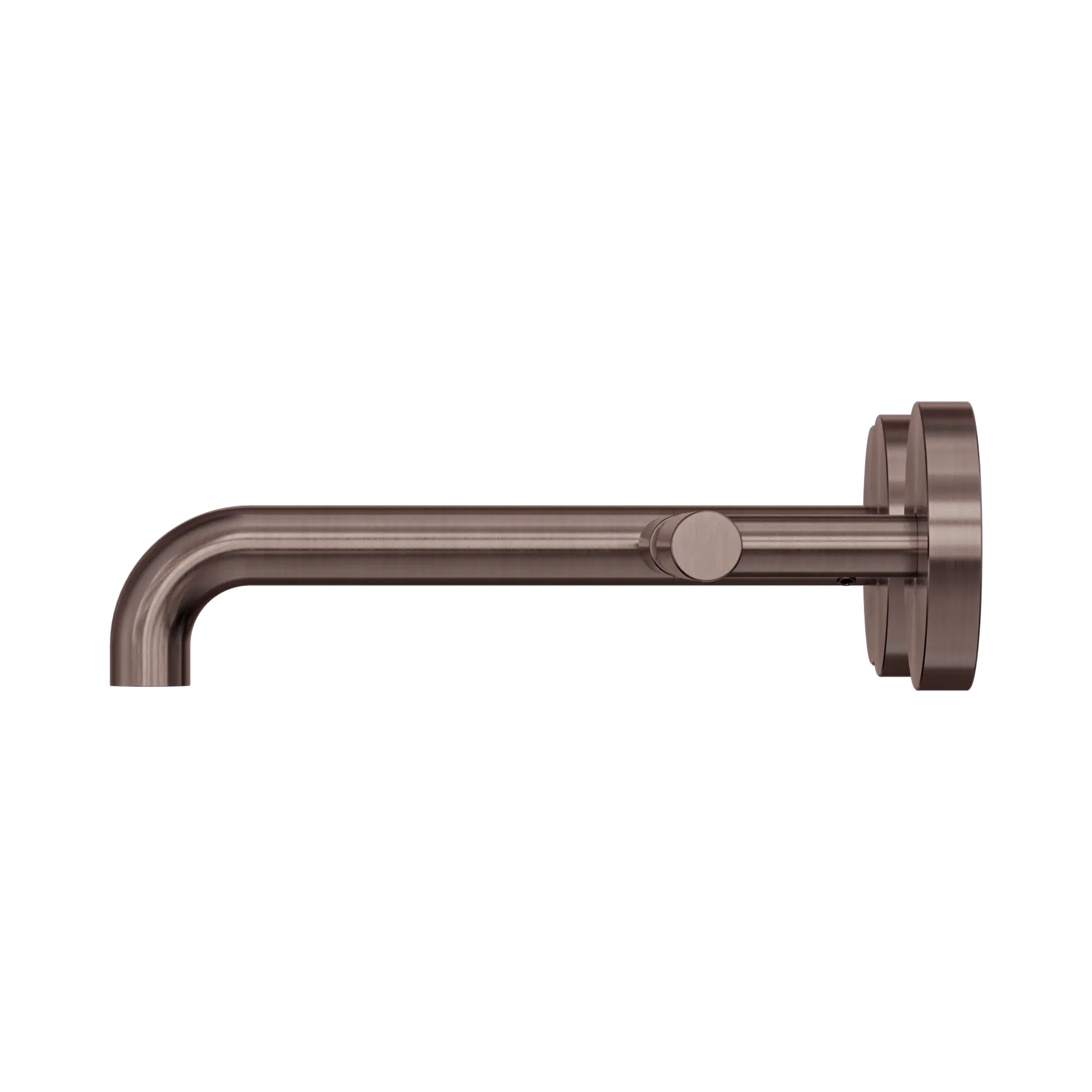 NERO MECCA LEVER WALL BASIN/BATH SET 185MM OFFSET SPOUT BRUSHED BRONZE