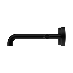 NERO MECCA LEVER WALL BASIN/BATH SET 185MM OFFSET SPOUT MATTE BLACK