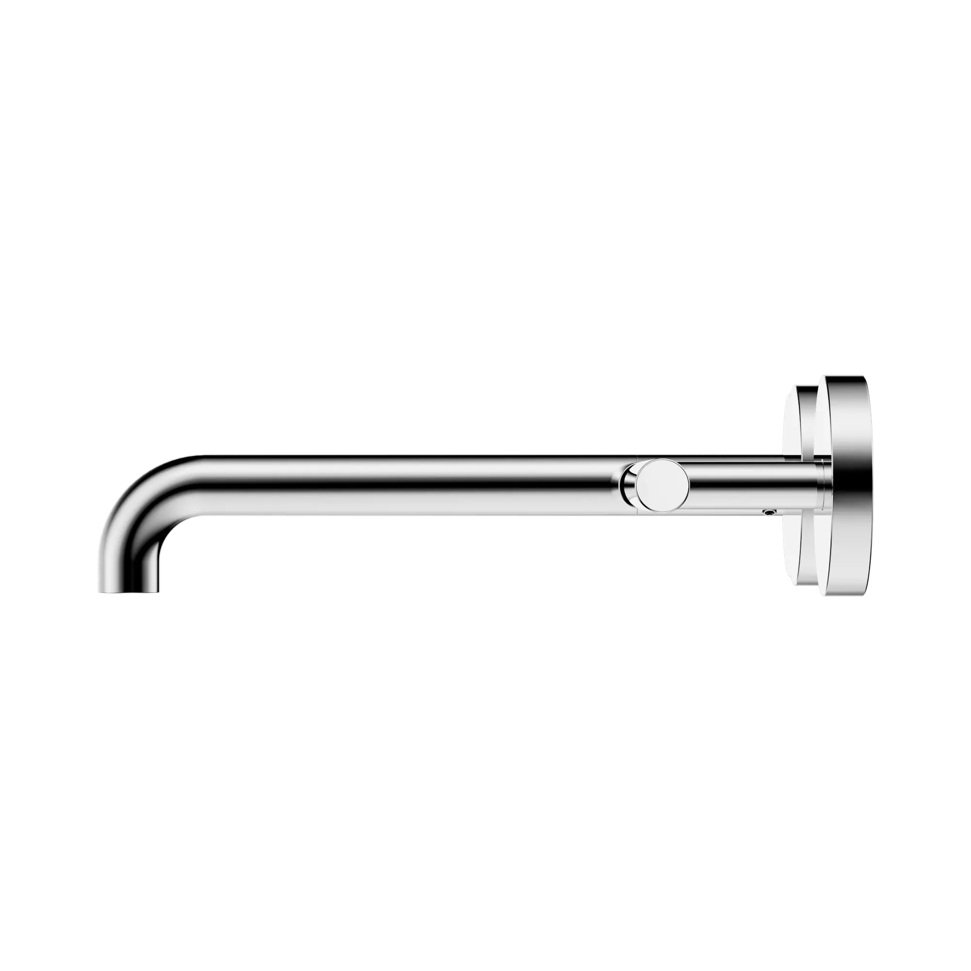 NERO MECCA LEVER WALL BASIN/BATH SET 220MM OFFSET SPOUT CHROME