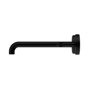 NERO MECCA LEVER WALL BASIN/BATH SET 220MM OFFSET SPOUT MATTE BLACK