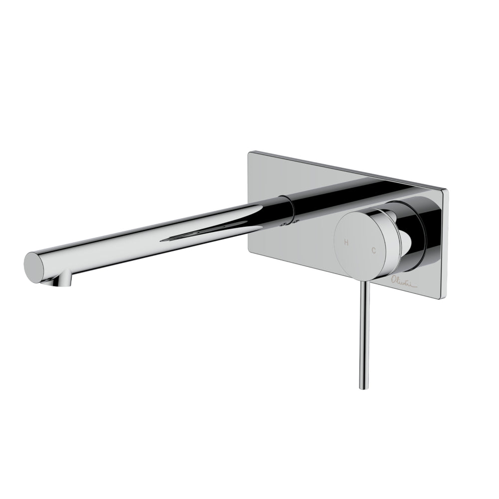 OLIVERI VENICE STRAIGHT WALL MIXER SET 172MM CHROME
