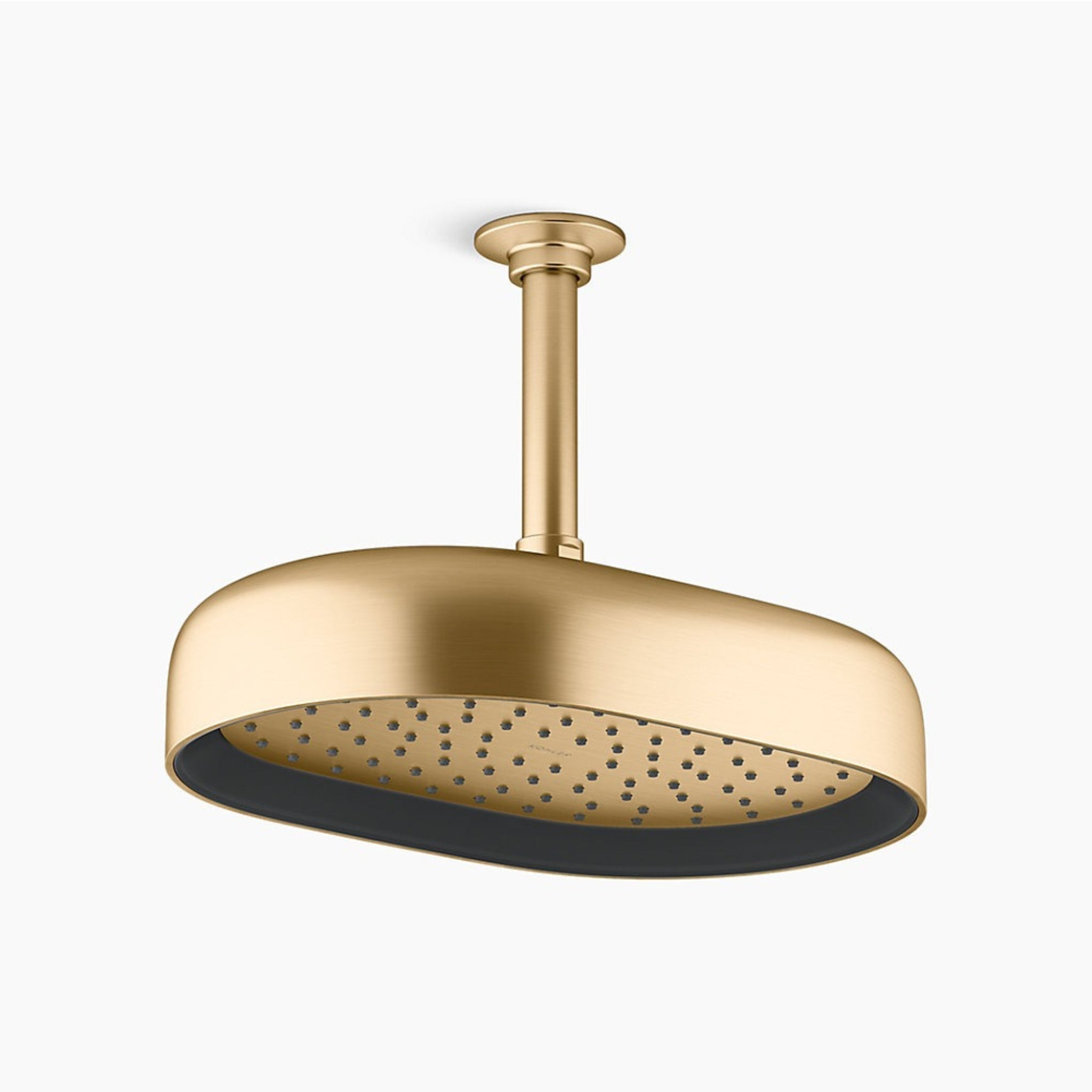 KOHLER STATEMENT SINGLE FUNCTION RAINHEAD OVAL 303MM BRUSHED BRASS