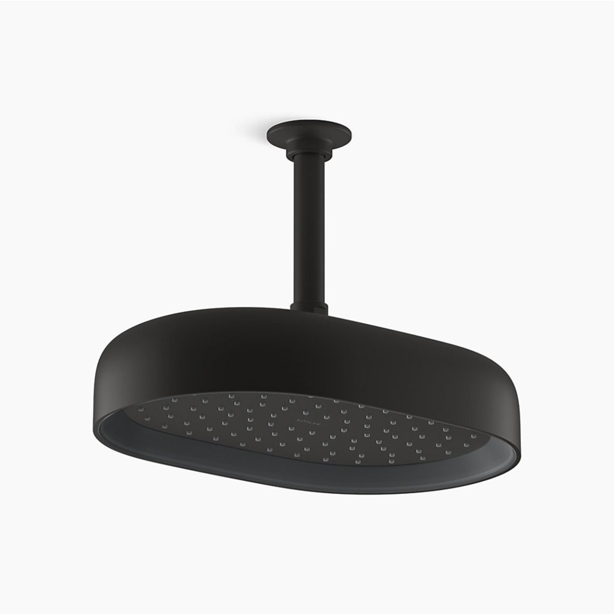 KOHLER STATEMENT SINGLE FUNCTION RAINHEAD OVAL 303MM MATTE BLACK