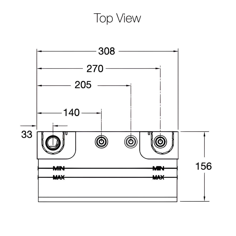 KOHLER ANTHEM THREE OUTLETS RECESSED MECHANICAL THERMOSTATIC CONTROL PANEL AND VALVE COMPLETE KIT CHROME