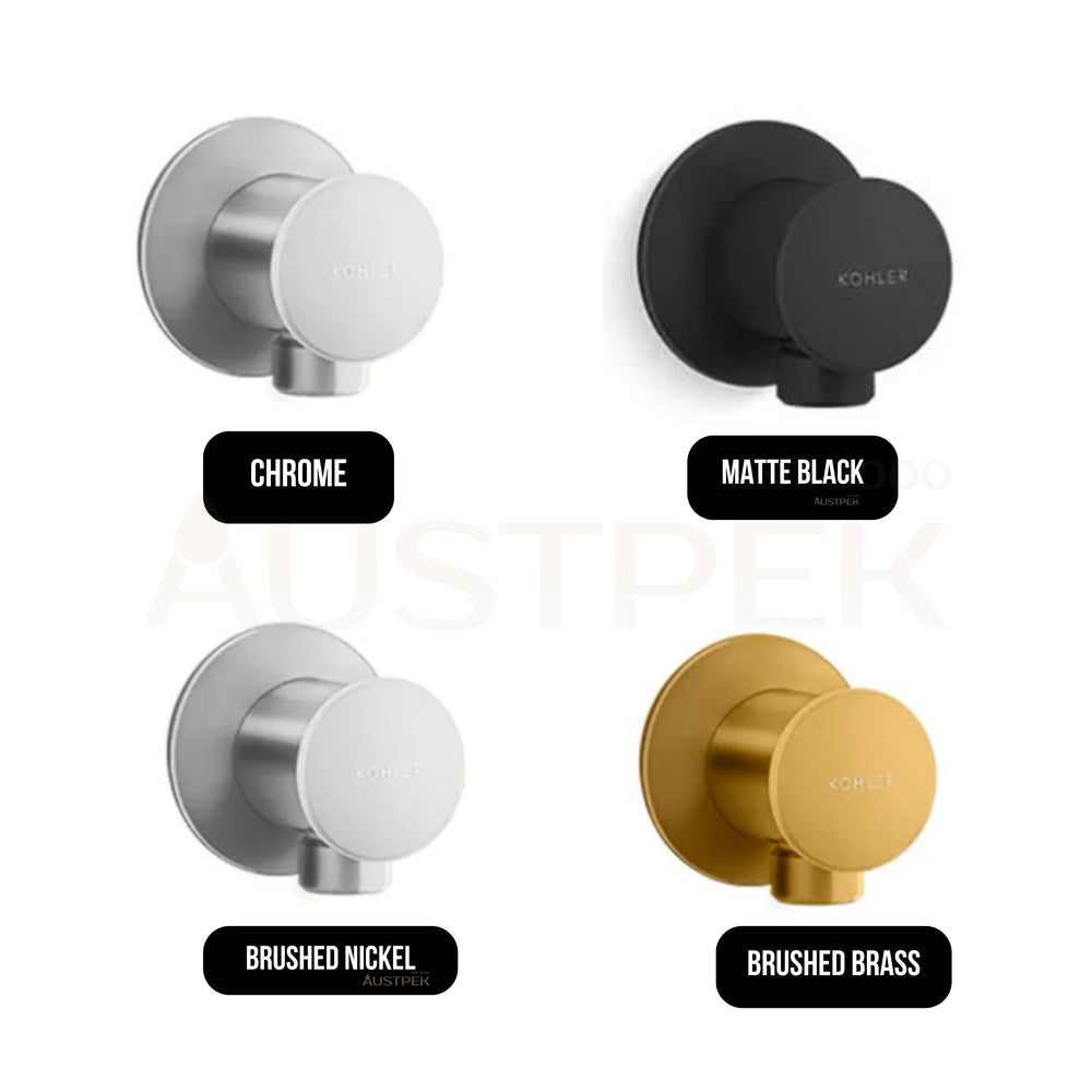 KOHLER STATEMENT WATER SUPPLY CONNECTION ELBOW BRUSHED BRASS