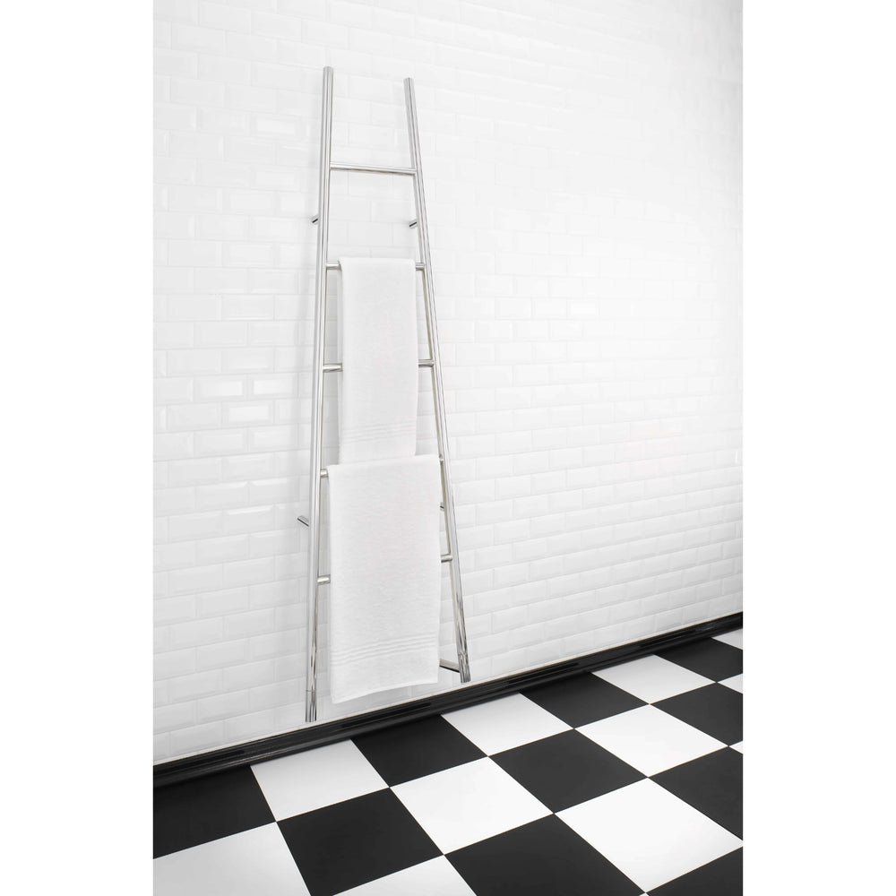 THERMOGROUP JEEVES TANGENT L HEATED TOWEL RAIL STAINLESS STEEL 1890MM
