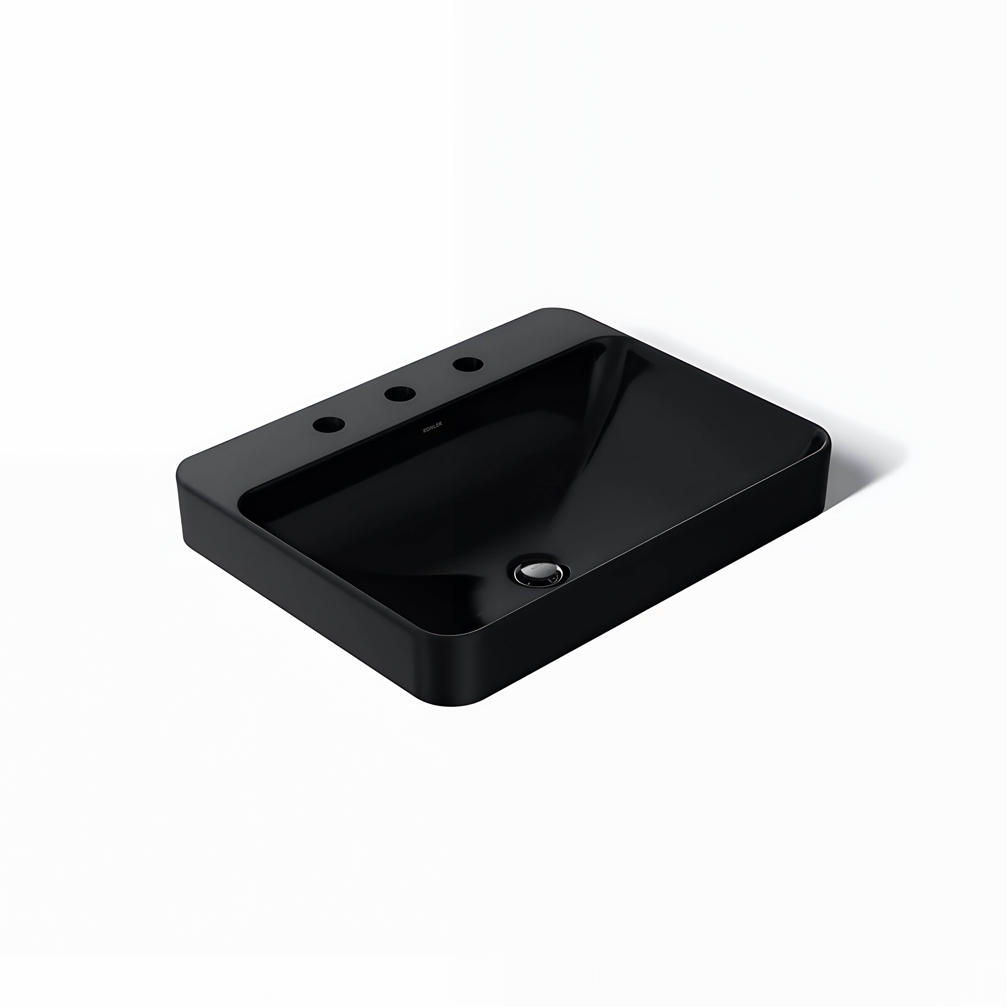 KOHLER VOX ABOVE COUNTER BASIN BLACK 584MM