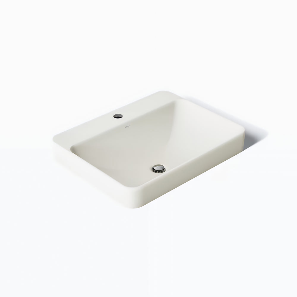 KOHLER VOX ABOVE COUNTER BASIN BISCUIT 584MM