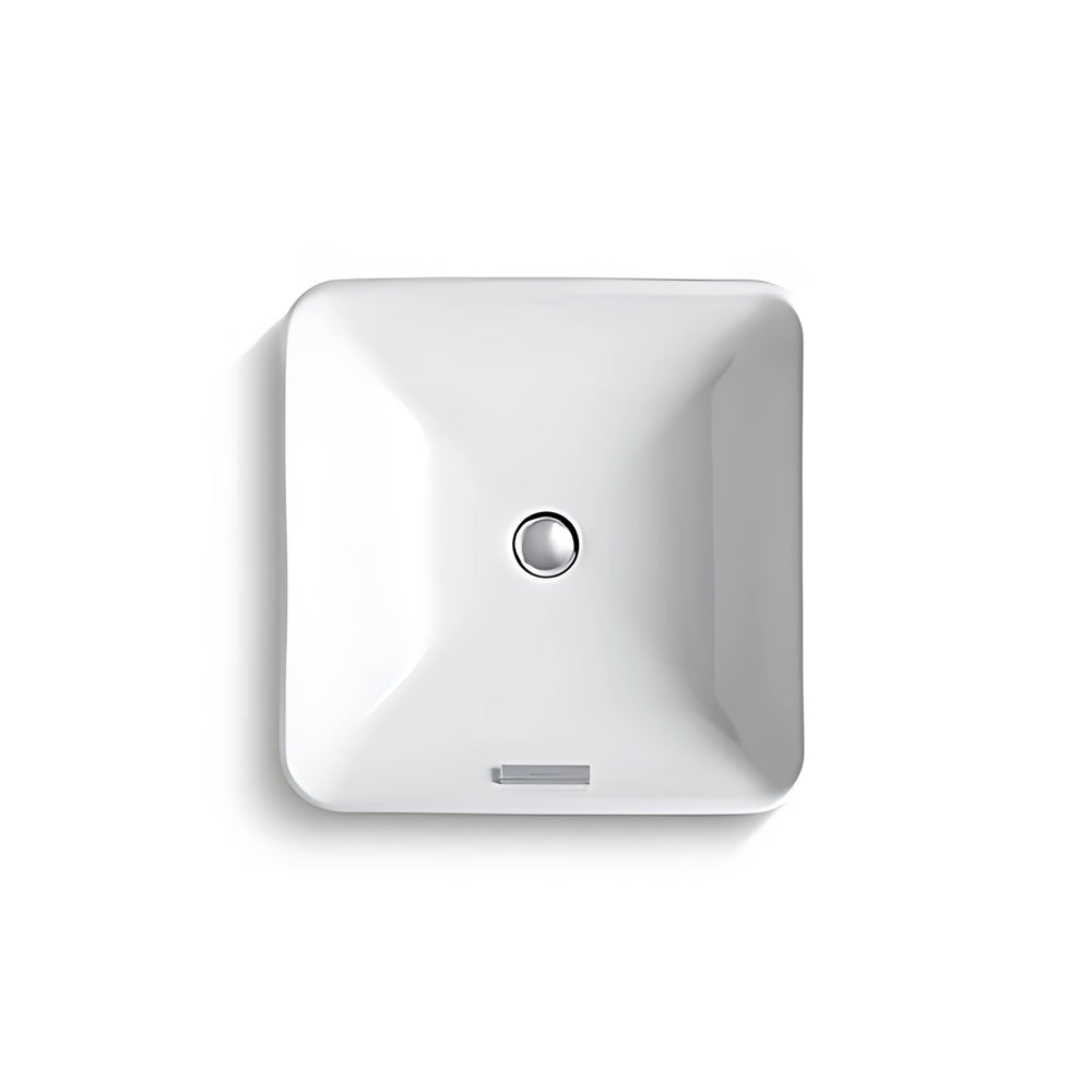 KOHLER FOREFRONT SQUARE ABOVE COUNTER BASIN WHITE 413MM