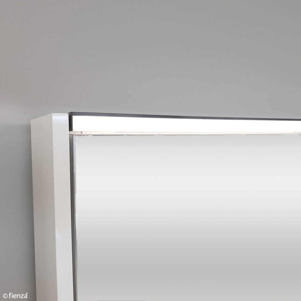 FIENZA INDUSTRIAL LED MIRROR SHAVING CABINET WITH SIDE PANELS 1200X670MM