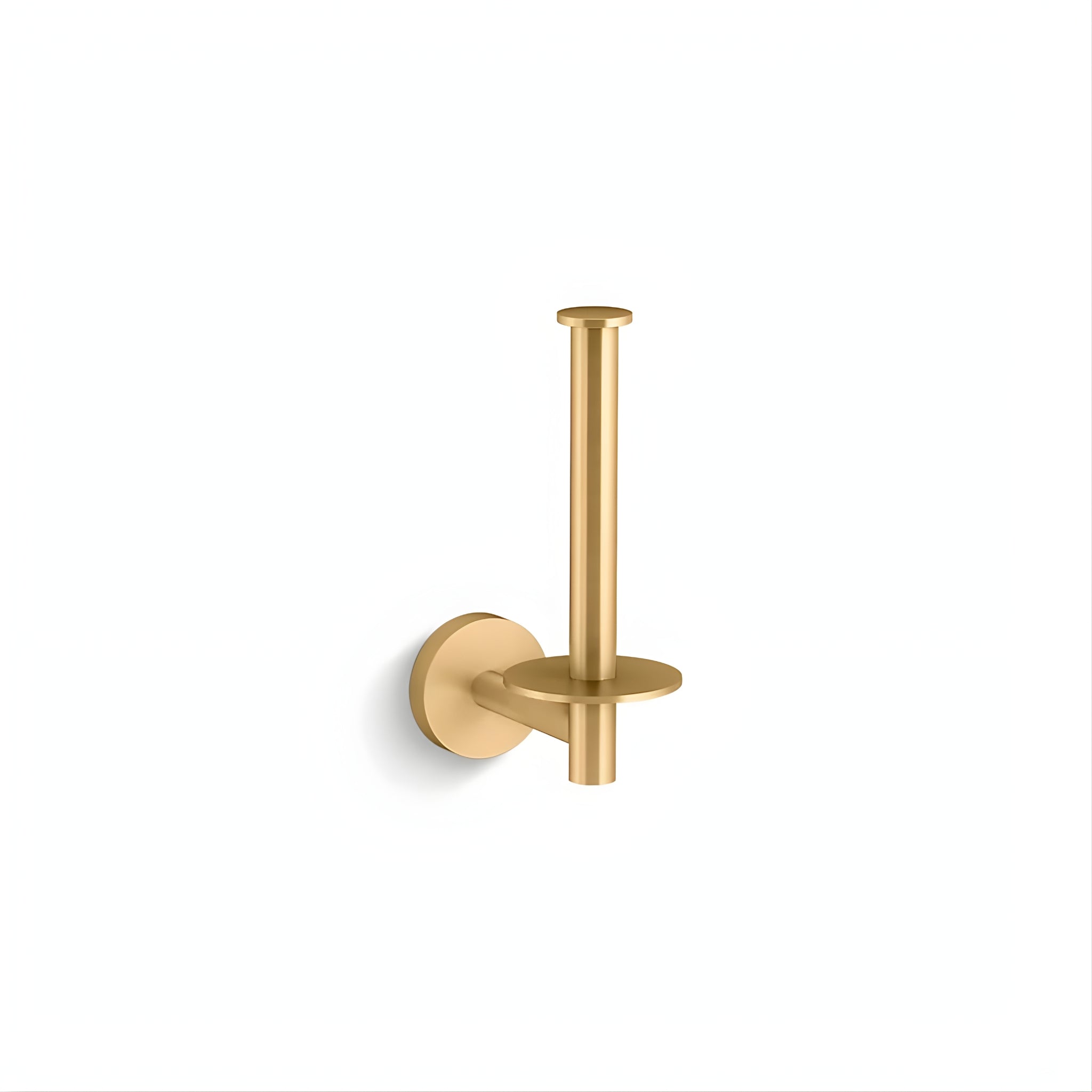 KOHLER ELATE VERTICAL TOILET ROLL HOLDER BRUSHED BRASS