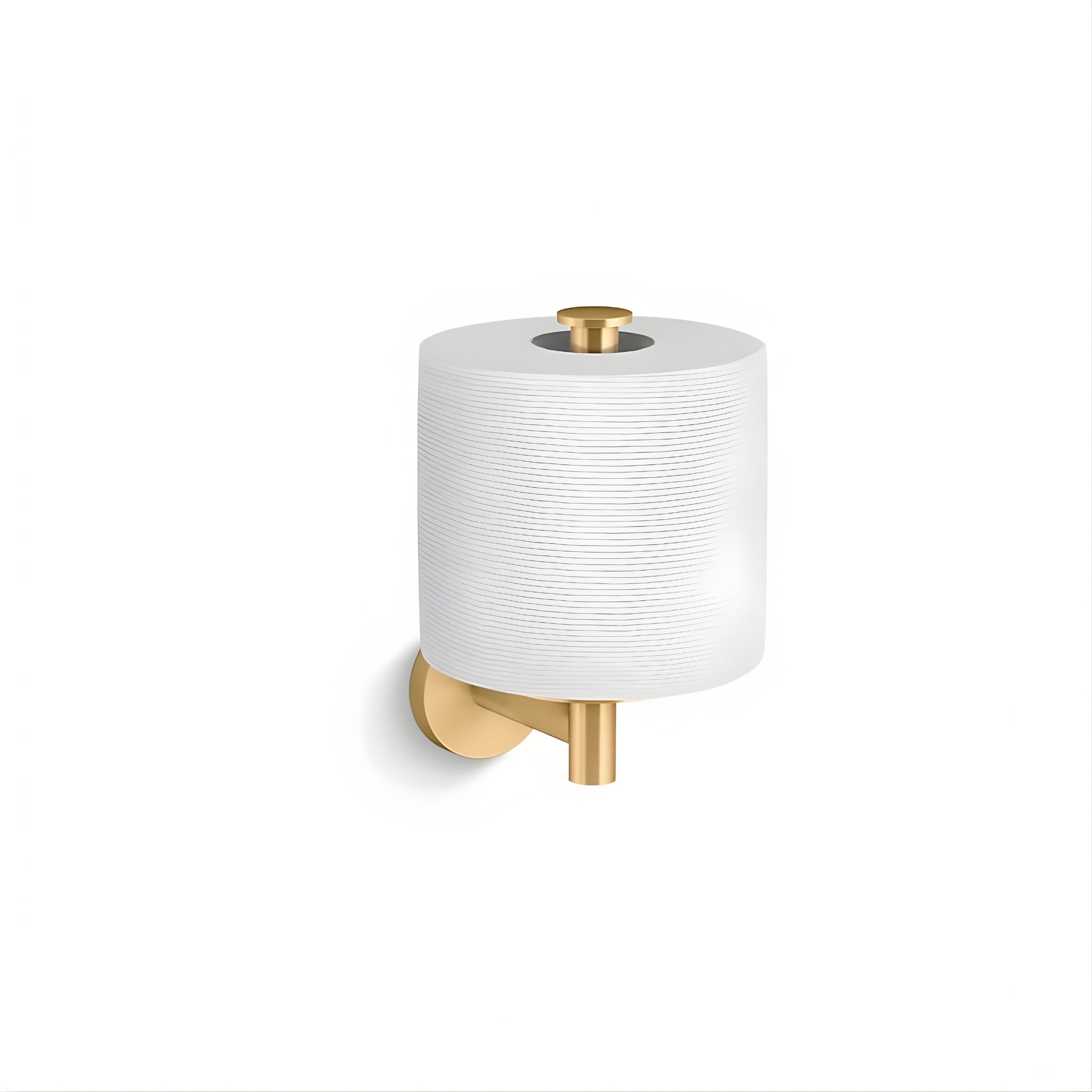 KOHLER ELATE VERTICAL TOILET ROLL HOLDER BRUSHED BRASS