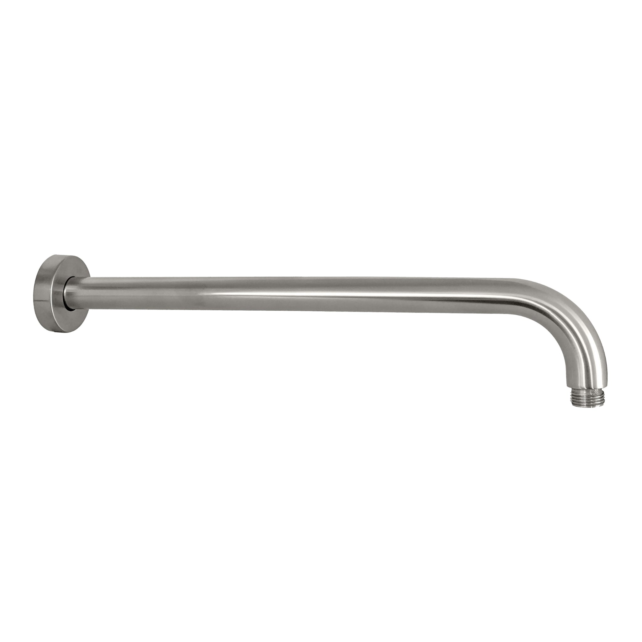 IKON ROUND HORIZONTAL SHOWER ARM 400MM STAINLESS STEEL