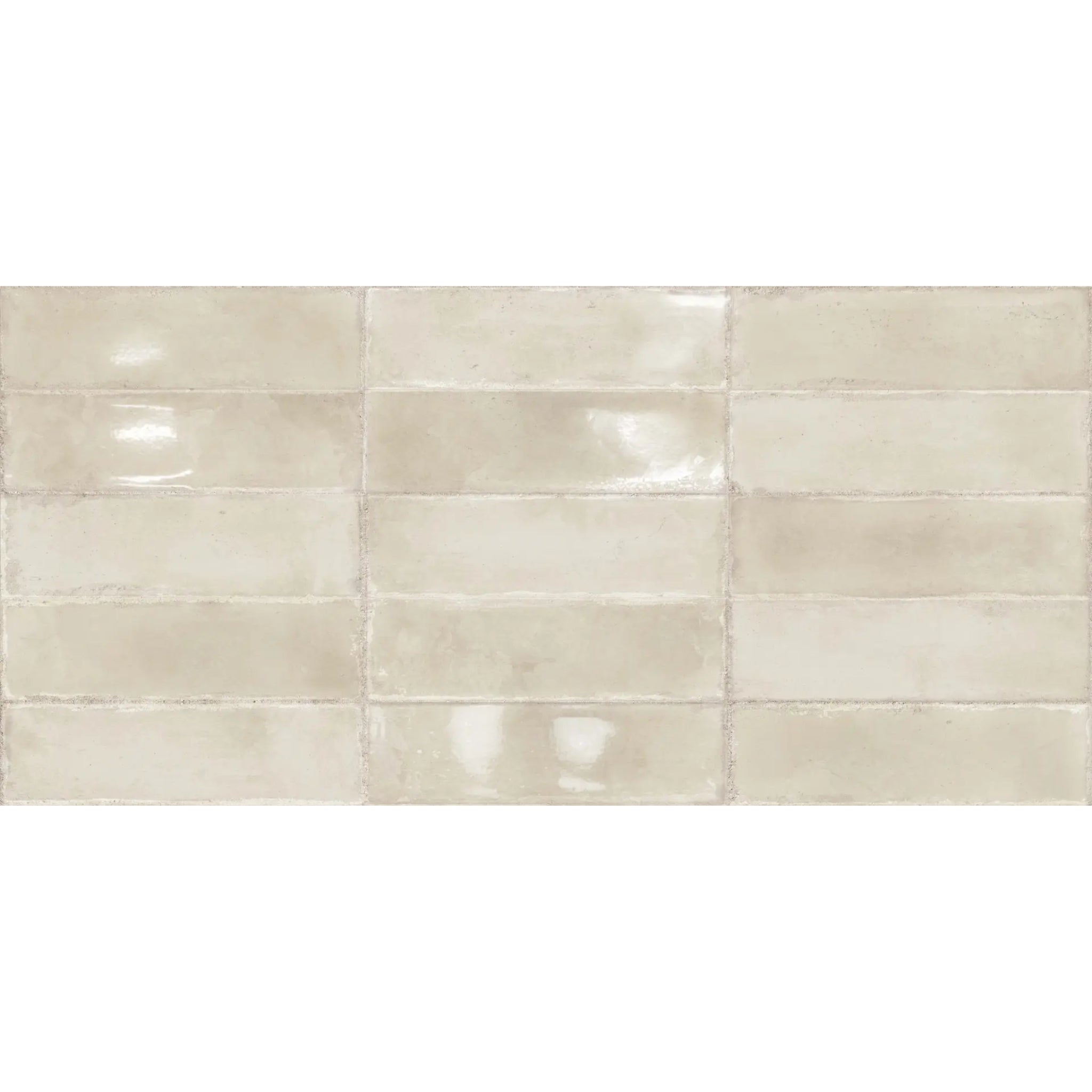 ELITE IMPORTERS ATLANTIQUE AMANDE GLOSS 69X240MM RECTANGLE TILE (PER BOX)