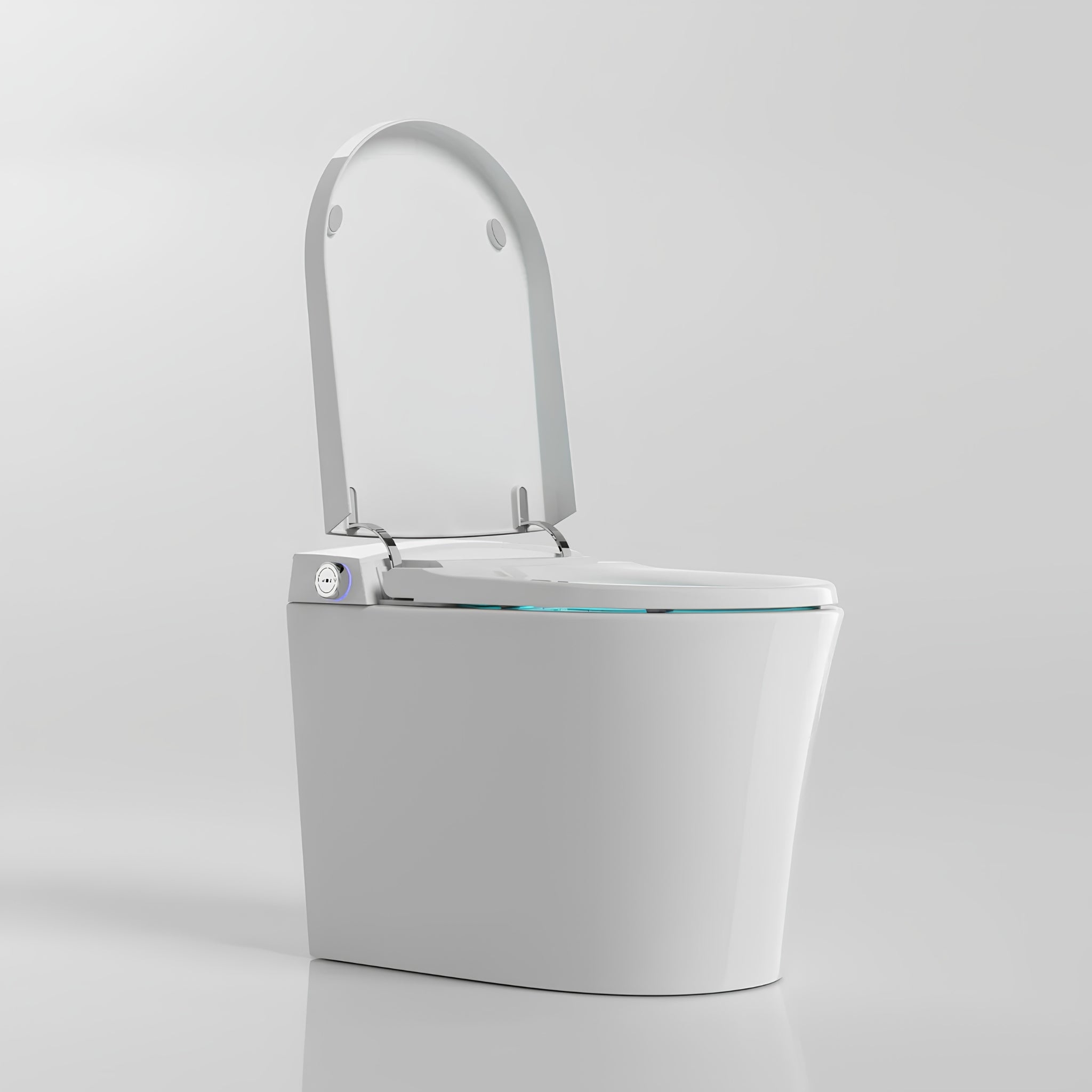KOHLER MODENA SMART RIMLESS WALL FACED PAN W/ REMOTE CONTROLLED BIDET PACKAGE D-SHAPE GLOSS WHITE